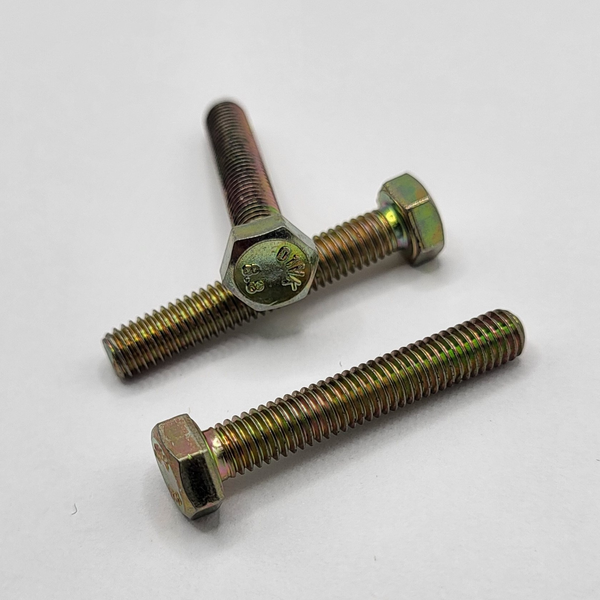 M5 - .8 X 30MM ISO 4017 FT HEX HEAD CAP SCREW 8.8 ZINC YELLOW