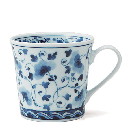 Blue & White Flowers Arabesque Mug 10 oz. 