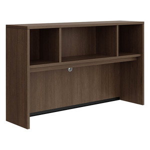 PL141OH 60" OPEN HUTCH- MODERN WALNUT