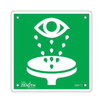 Eye Wash Sign - 6" x 6" - Plastic - Pictogram