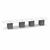  20' Classic Boat Shape Conference Table with Cube Base - White Top, Coastal Gray Base