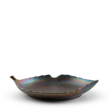 Plate Leaf Rainbow Luster 