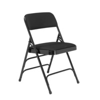 NPS 2310 NPS® 2300 Series Deluxe Fabric Upholstered Triple Brace Double Hinge Premium Folding Chair, Pack of 4