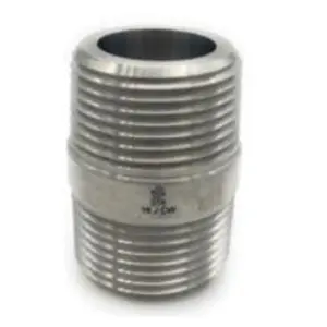Pipe Nipple, 1/4 in MNPT x 1/4 in MNPT, Close L, Stainless Steel