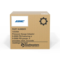 Edic - 13335A - Pressure Gauge Adapter 0-2000 PSI featuring a 0-2000 PSI gauge, it provides clear, accurate readings for high pressure systems. 