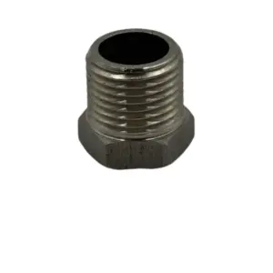 Stainless Steel Hex Bushing 1/2" MPT x 3/8" FPT