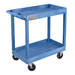 Luxor EC11HD-BU Two-Shelf Heavy-Duty Tub Utility Cart, 32" x 18"