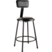 NPS 6424B-10 NPS® 24" Heavy Duty Vinyl Padded Steel Stool with B