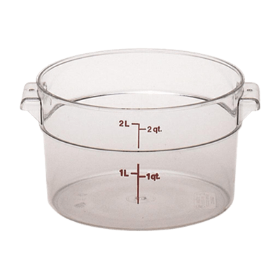 Cambro RFSCW2135 Camwear 2 qt. Round Food Storage Containers