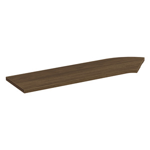 PBTC42L 42" CORNER TRANSACTION TOP LEFT - Modern Walnut