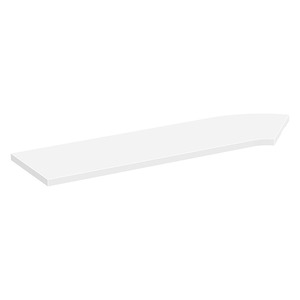 PBTC42L 42" CORNER TRANSACTION TOP LEFT - White