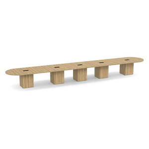 24ft Racetrack, cube base Conference Table: ASPEN CUBRT3288NAPNAPN