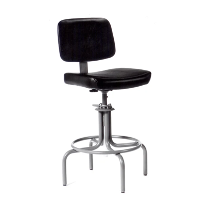 Swivel Stool - 25" to 31" Height - Padded Seat - Deluxe