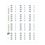 Cubby ID Adhesive Sticker Sheets