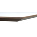 PLBE2460 24X60 BEVEL EDGE RECTANGULAR TOP - White Top/Modern Walnut Edge