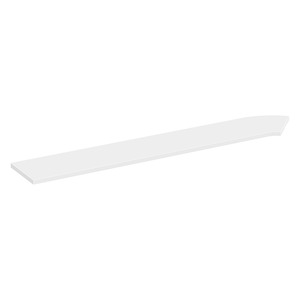PBTC71L 71" CORNER TRAN TOP LEFT- WHITE