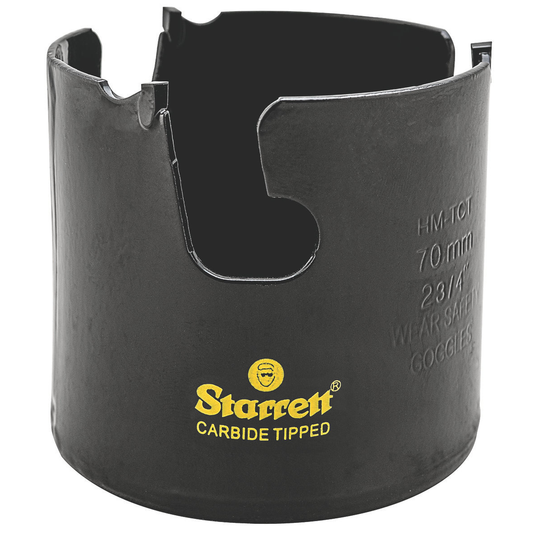 STARRETT MPH0234 2-3/4'' (70mm) Carbide Tipped Multi-Purpose Hole Saw
