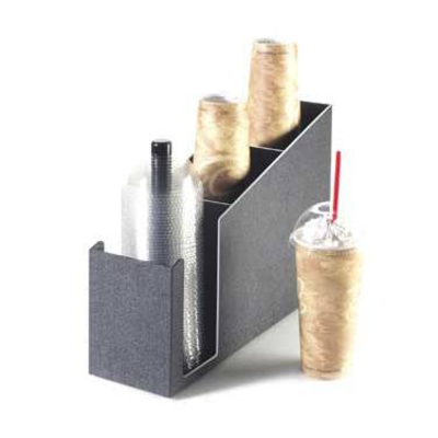 Cal-Mil 724 15-1/2"W x 5"D x 12"H Classic Cup/Lid Organizer