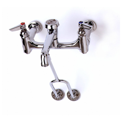 T&S Brass B-0655-BSTP-CR Service Sink Faucet 8" Centers