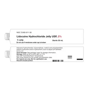  Lidocaine Hydrochloride Jelly USP 2%, 30mL Armas NDC 7248561130