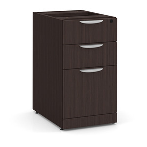 PL166 BOX/BOX/FILE PEDESTAL- ESPRESSO