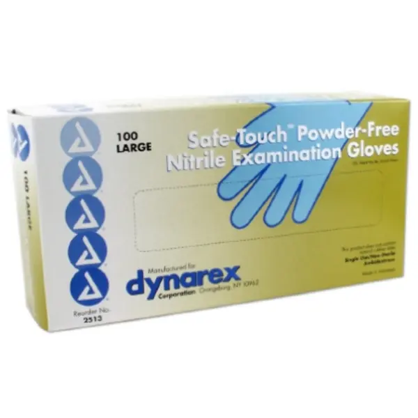 Glove Exam Nitrile PF LG Blue