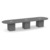14' Classic Racetrack Conference Table with Cube Base - Newport Gray