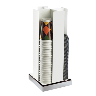 Cal-Mil 3001-55 8-1/4"W x 8-1/4"D x 19"H Luxe Cup/Lid Organizer