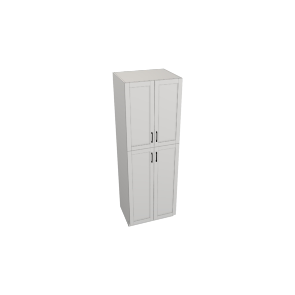 Providence Pure White Box Utility Cabinet Kit - 30” X 90”H X 24”D