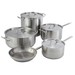 Winco SST-20 20 qt. Stock Pot and Lid