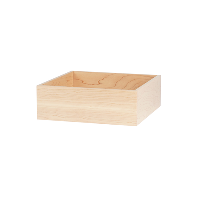 Cal-Mil 22317-4-71 12" x 12" x 4" Blonde Box