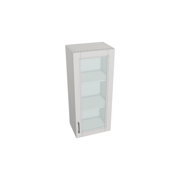 Vail Pure White Box  Glass Door Wall Cabinet Kit - 18”x 42” X 13”