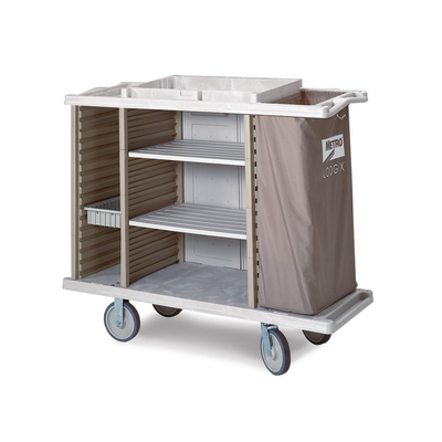Metro LXHK4-PLUS Lodgix Plus Housekeeping Cart 60"L