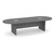  10' Classic Racetrack Conference Table with Slab Base - Newport Gray
