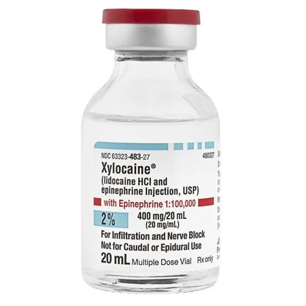 Xylocaine w/epi, Injection, 2%, 20 mL (1/ea) Vial NDC 63323048327