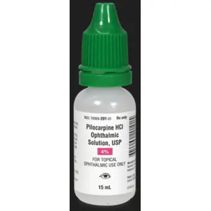 Pilocarpine HCL 4% Ophth Soln 15mL Somerset NDC 70069020101