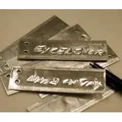 3" X 1" ALUMINUM WRITE-ON TAG, 400/BX