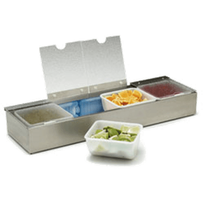 Carlisle 38704CSIB Stainless Steel Condiment Caddy