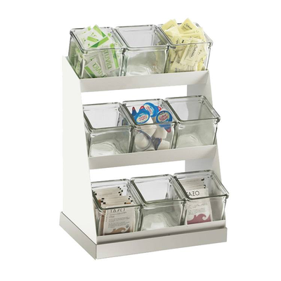 Cal-Mil 3018-55-12 12-1/4"W x 9"D x 15-1/2"H Luxe Condiment Display