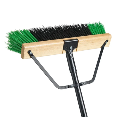 Push Broom Kit - 24" - Coarse Sweep - PVC Bristles