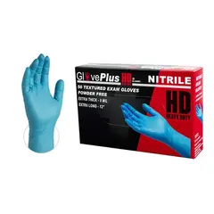 NITRILE EXAM GLOVE, XLARGE, 8 MIL, BLUE, POWDER FREE, 50/BX 10 BX/CS GPNHD68100