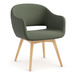 6801- SARON GUEST CHAIR-  GREEN (TUB ONLY, BASE NOT INCLUDED)