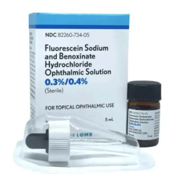 Fluorescein + Benoxinate, 5ml Drops B&L NDC 82260-0734-05