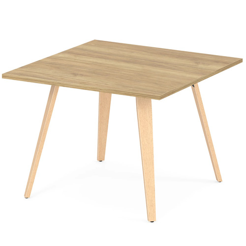 Signature Square Meeting Table 42" - Aspen with Natural Oak Wood Legs