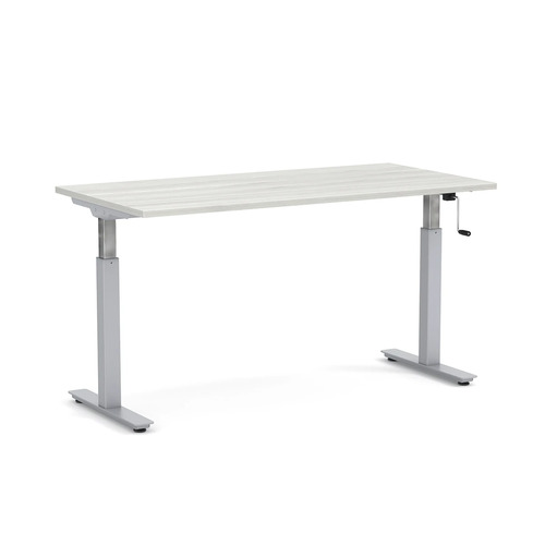Crank Sit-Stand Desk 30" x 60" - Silver Birch