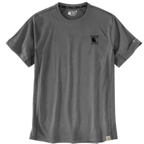 CARHARTT 107283 - Mens Force Relaxed Logo T-Shirt - Carbon Heather