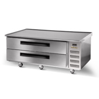 Traulsen CLES-36HT-BN 36" 2-Drawer Refrigerated Equipment Stand, Bullnose Top