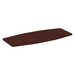 PL236T 43X95 BOAT SHAPE TOP ONLY- MAHOGANY