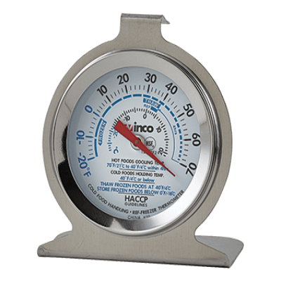 Winco TMT-RF2 Refrigerator/Freezer Thermometer Temperature Range