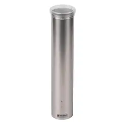 16" STAINLESS STEEL SMALL COLD CUP DISPENSER, FITS 3 - 5" CUPS